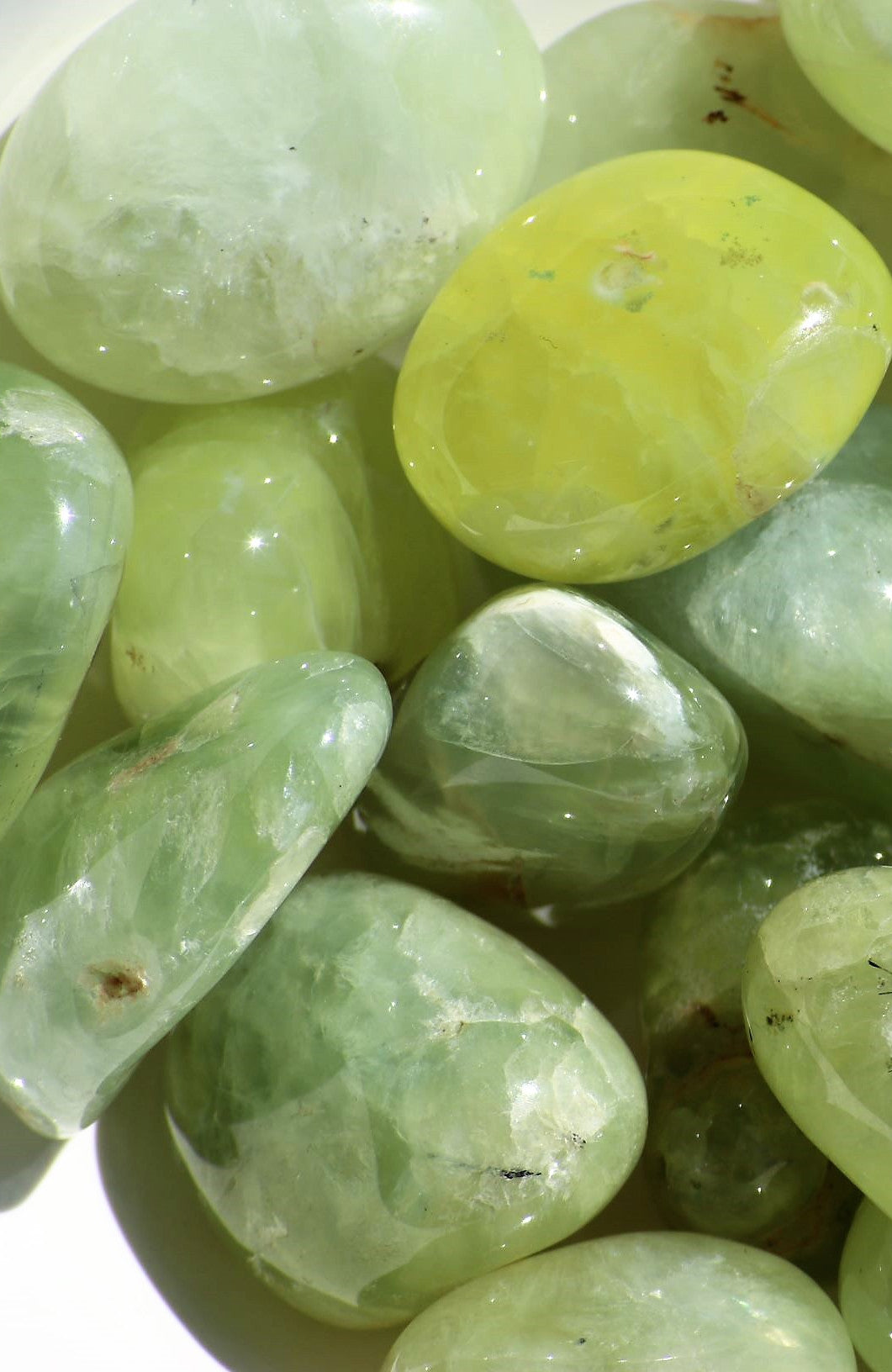 Prehnite Tumbled Stone